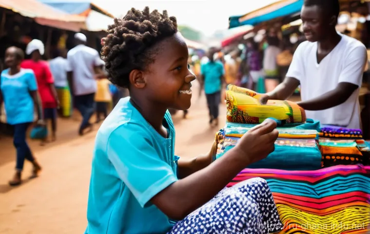 가나의 교육 시스템과 명문 대학 - **Prompt:** A group of diverse university students, including some with European features and some w...