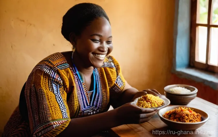 가나에서 숙소 고르는 법 - **Prompt:** "A vibrant and energetic street scene in the Osu district of Accra, Ghana, during a sunn...